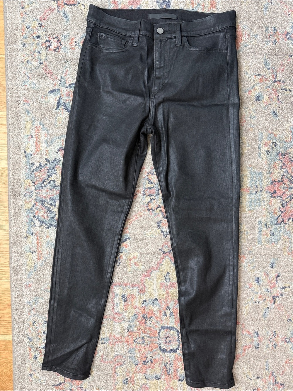 Joe’s Jeans Black Coated Skinny Jeans